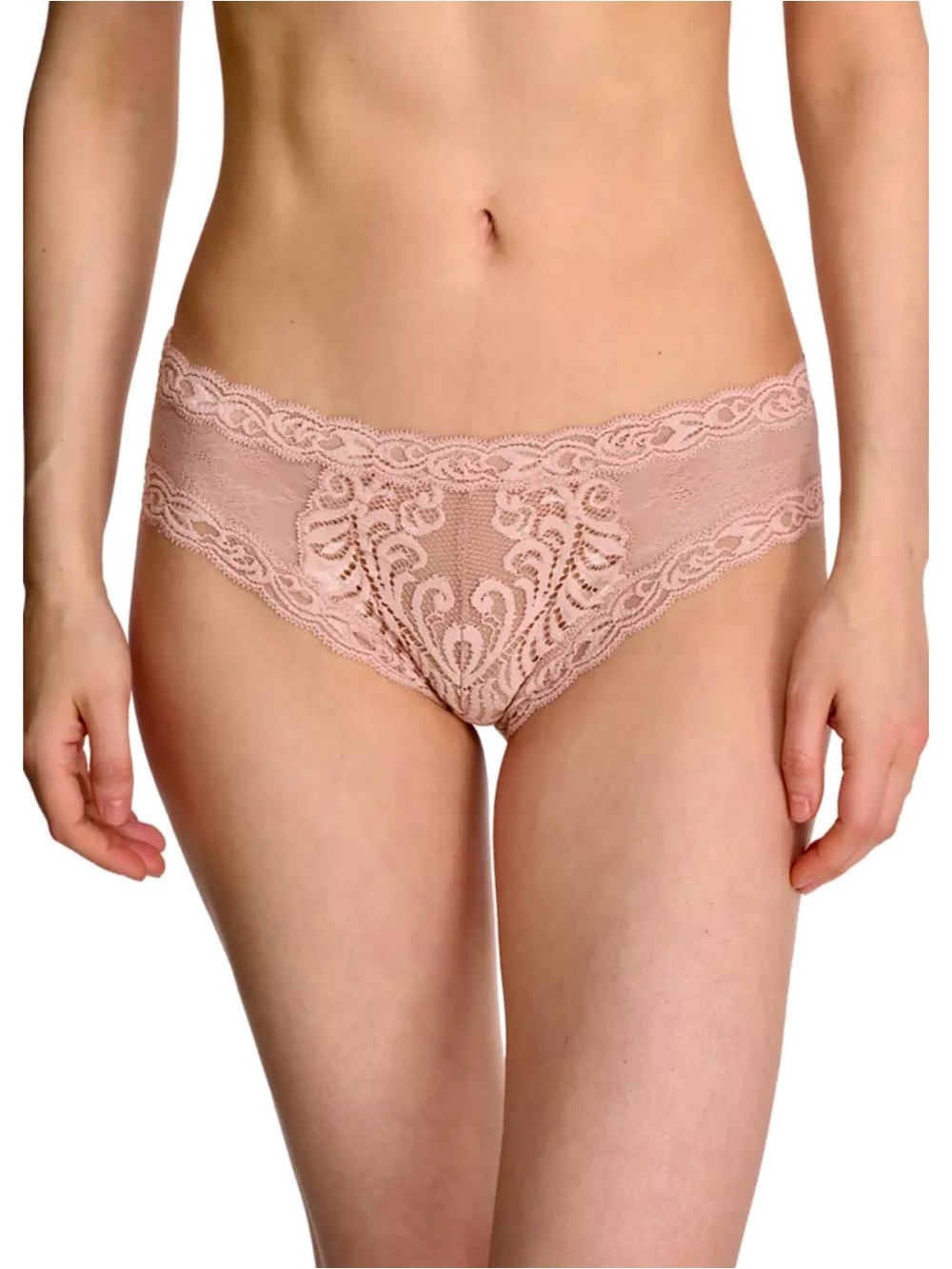 •Natori XL Feathers Rose Hipster Brief! NEW!
